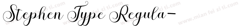 Stephen Type Regula字体转换